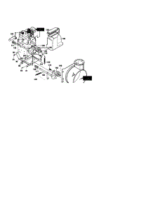 Frame Assembly parts for Craftsman Gas Snowblower 536881130 from AppliancePartsPros.com