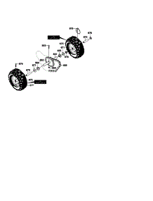 Wheel Assembly parts for Craftsman Gas Snowblower 536881130 from AppliancePartsPros.com
