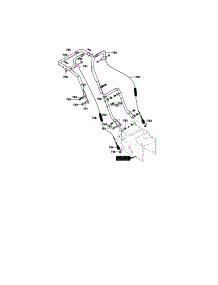 Handle Assembly parts for Craftsman Gas Snowblower 536881230 from AppliancePartsPros.com