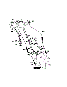 Handle Assembly parts for Craftsman Gas Snowblower 536881260 from AppliancePartsPros.com