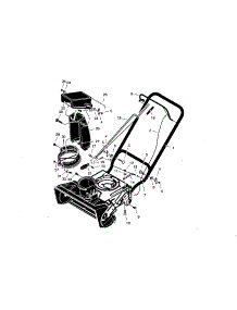 Handle And Discharge Components parts for Craftsman Gas Snowblower 536881400 from AppliancePartsPros.com