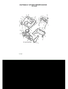 Top Cover parts for Craftsman Gas Snowblower 536881500 from AppliancePartsPros.com