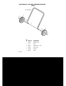 Wheels parts for Craftsman Gas Snowblower 536881500 from AppliancePartsPros.com