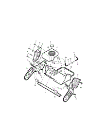 Frame And Fuel Tank parts for Craftsman Gas Snowblower 536881501 from AppliancePartsPros.com