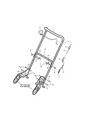 Handle parts for Craftsman Gas Snowblower 536881510 from AppliancePartsPros.com