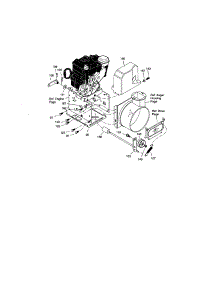 Frame Assembly parts for Craftsman Gas Snowblower 536881650 from AppliancePartsPros.com