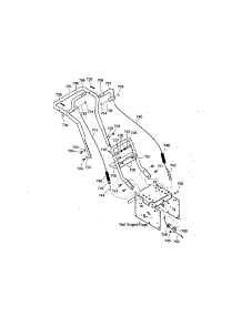 Handle Assembly parts for Craftsman Gas Snowblower 536881650 from AppliancePartsPros.com