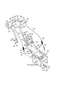 Handle parts for Craftsman Gas Snowblower 536881651 from AppliancePartsPros.com