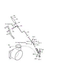 Chute Rod parts for Craftsman Gas Snowblower 536881651 from AppliancePartsPros.com