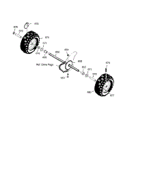 Wheels parts for Craftsman Gas Snowblower 536881651 from AppliancePartsPros.com