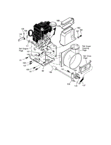 Frame parts for Craftsman Gas Snowblower 536881800 from AppliancePartsPros.com