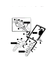 Handle Assembly parts for Craftsman Electric Snowblower 536882090 from AppliancePartsPros.com