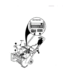 Decals parts for Craftsman Electric Snowblower 536882090 from AppliancePartsPros.com