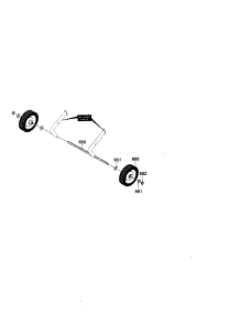Wheel Assembly parts for Craftsman Electric Snowblower 536882091 from AppliancePartsPros.com