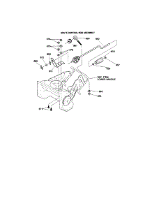 Chute Control Rod Assembly parts for Craftsman Electric Snowblower 536882091 from AppliancePartsPros.com