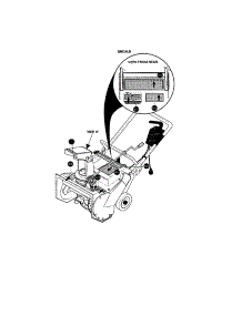 Decals parts for Craftsman Electric Snowblower 536882091 from AppliancePartsPros.com