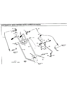 Handle Assembly parts for Craftsman Gas Snowblower 536882400 from AppliancePartsPros.com
