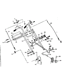 Handle Assembly parts for Craftsman Gas Snowblower 536882500 from AppliancePartsPros.com