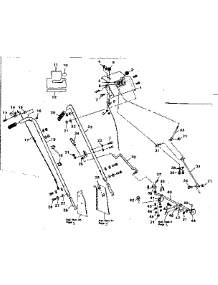 Handle Assembly parts for Craftsman Gas Snowblower 536882600 from AppliancePartsPros.com