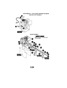 Electric Start / Engine parts for Craftsman Gas Snowblower 536882650 from AppliancePartsPros.com