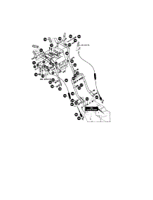 Upper Handle parts for Craftsman Gas Snowblower 536882650 from AppliancePartsPros.com