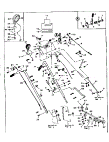 Handle Assembly parts for Craftsman Gas Snowblower 536882701 from AppliancePartsPros.com