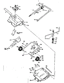 Main Frame parts for Craftsman Electric Snowblower 536883200 from AppliancePartsPros.com