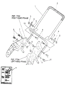 Handle Assembly parts for Craftsman Electric Snowblower 536883210 from AppliancePartsPros.com