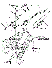 Chute Control Rod parts for Craftsman Electric Snowblower 536883210 from AppliancePartsPros.com