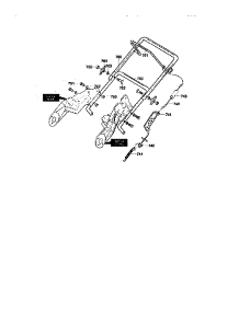 Handle Assembly parts for Craftsman Snow Blower 536883510 from AppliancePartsPros.com