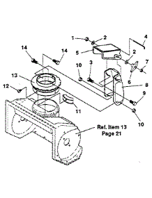 Discharge Chute parts for Craftsman Gas Snowblower 536884231 from AppliancePartsPros.com