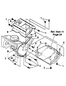 Belt Cover parts for Craftsman Gas Snowblower 536884231 from AppliancePartsPros.com