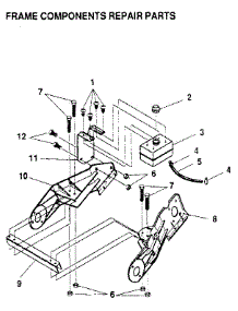Frame Components parts for Craftsman Gas Snowblower 536884232 from AppliancePartsPros.com