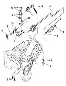 Chute Control Rod parts for Craftsman Gas Snowblower 536884251 from AppliancePartsPros.com