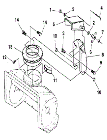 Discharge Chute parts for Craftsman Gas Snowblower 536884251 from AppliancePartsPros.com