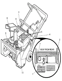 Decals parts for Craftsman Gas Snowblower 536884251 from AppliancePartsPros.com