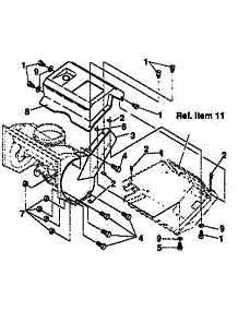 Belt Cover Repair Parts parts for Craftsman Gas Snowblower 536884252 from AppliancePartsPros.com