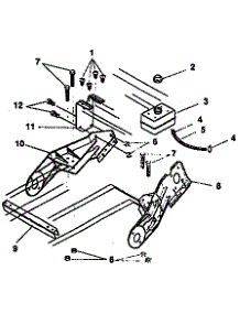Frame Components Repair Parts parts for Craftsman Gas Snowblower 536884252 from AppliancePartsPros.com