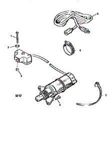 Starter Motor 88941 parts for Craftsman Gas Snowblower 536884320 from AppliancePartsPros.com