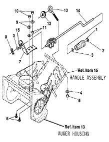Chute Control Rod parts for Craftsman Snow Blower 536884350 from AppliancePartsPros.com