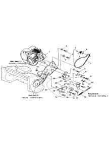 Engine And Drive parts for Craftsman Snow Blower 536884350 from AppliancePartsPros.com