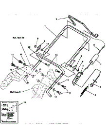 Handle Assembly Repair Parts parts for Craftsman Gas Snowblower 536884351 from AppliancePartsPros.com