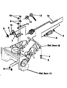 Chute Control Rod Repair Parts parts for Craftsman Gas Snowblower 536884351 from AppliancePartsPros.com