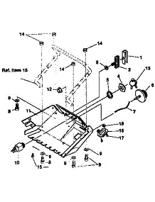 Frame Components Repair Parts parts for Craftsman Gas Snowblower 536884351 from AppliancePartsPros.com