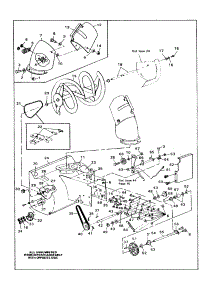 Housing Assembly parts for Craftsman Gas Snowblower 536884400 from AppliancePartsPros.com