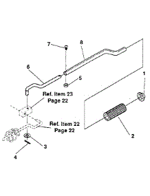 Chute Control Rod parts for Craftsman Snow Blower 536884420 from AppliancePartsPros.com