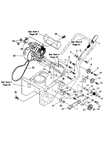 Engine And Drive parts for Craftsman Snow Blower 536884420 from AppliancePartsPros.com