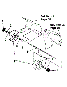 Wheel parts for Craftsman Snow Blower 536884420 from AppliancePartsPros.com