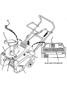 Decals parts for Craftsman Snow Blower 536884420 from AppliancePartsPros.com