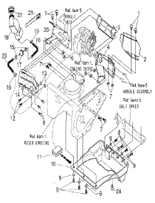 Frame Components parts for Craftsman Gas Snowblower 536884431 from AppliancePartsPros.com